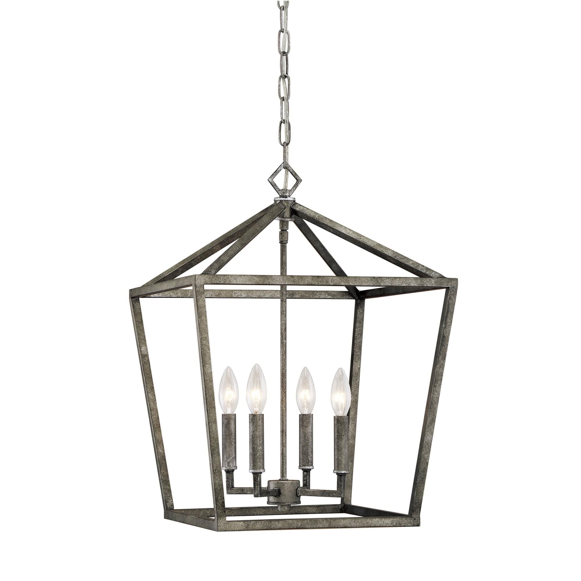 Millennium Lighting 16 Inch Cage Pendant - 3244-AS - Transitional