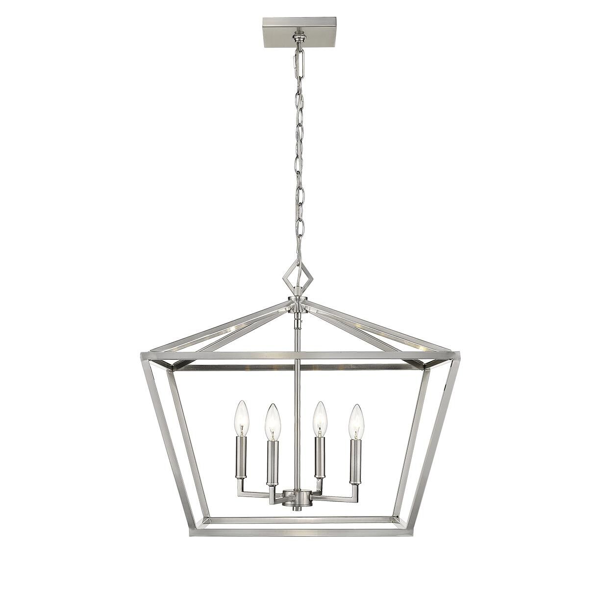 Millennium Lighting 23 Inch Cage Pendant - 3294-SN - Transitional