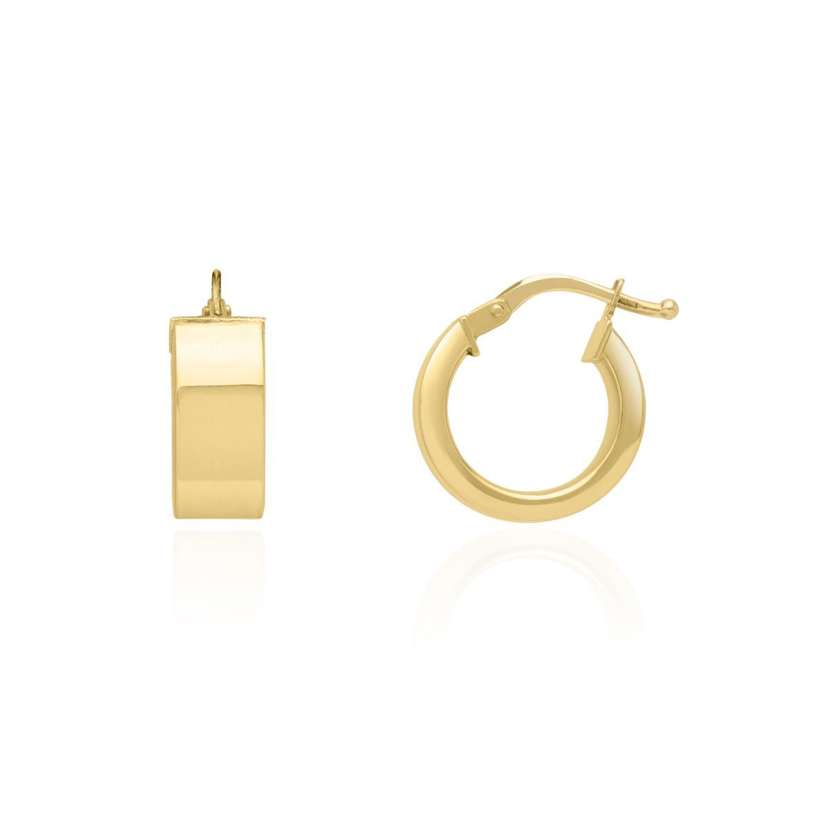 Mini Square Tube Huggie Hoop Earrings