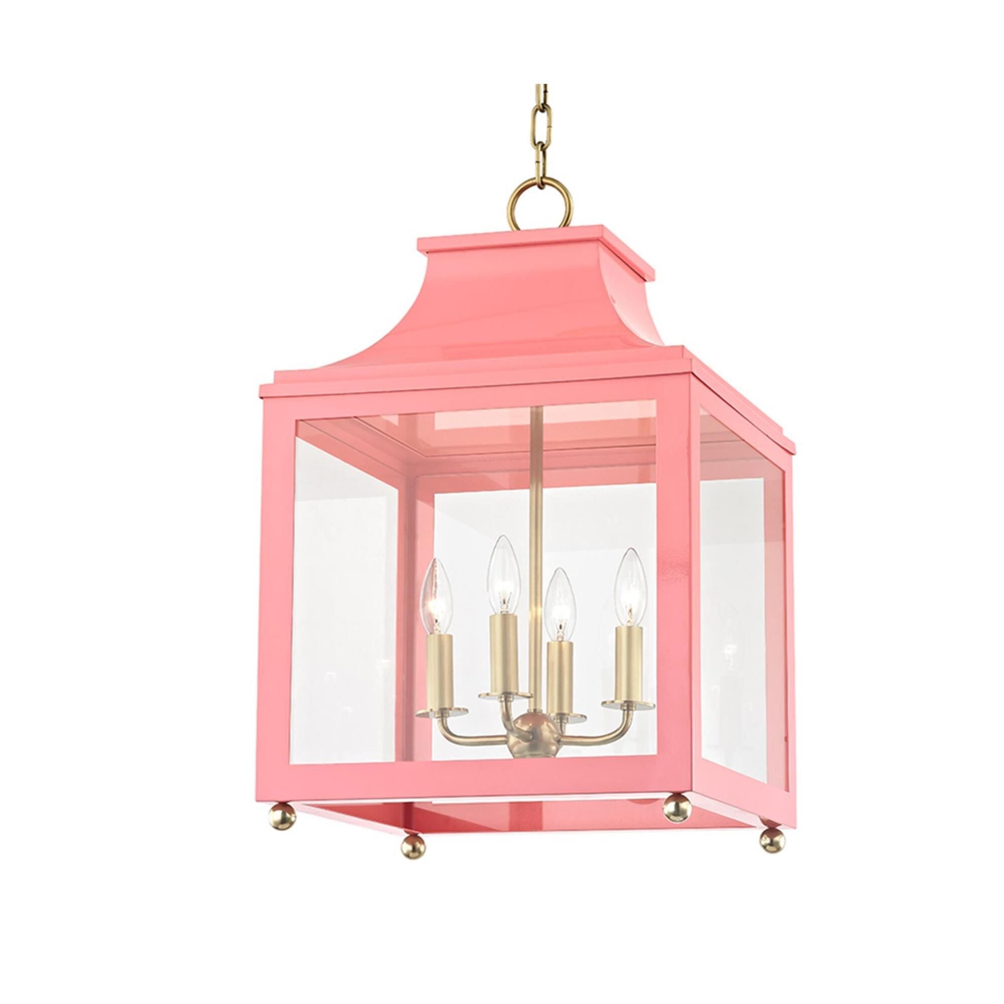 Mitzi Leigh 16 Inch Cage Pendant Leigh - H259704L-AGB-PK - Transitional