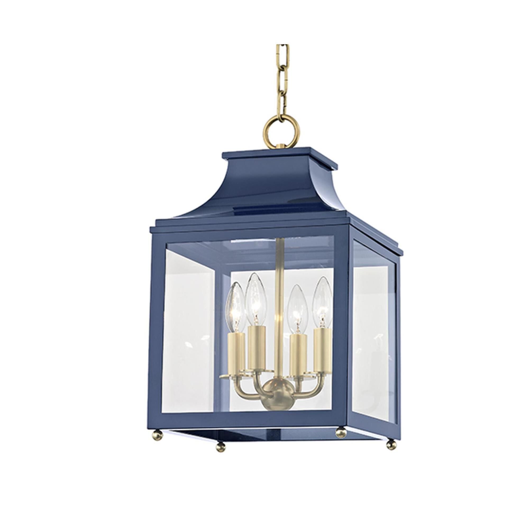 Mitzi Leigh 11.25 Inch Cage Pendant Leigh - H259704S-AGB-NVY - Transitional