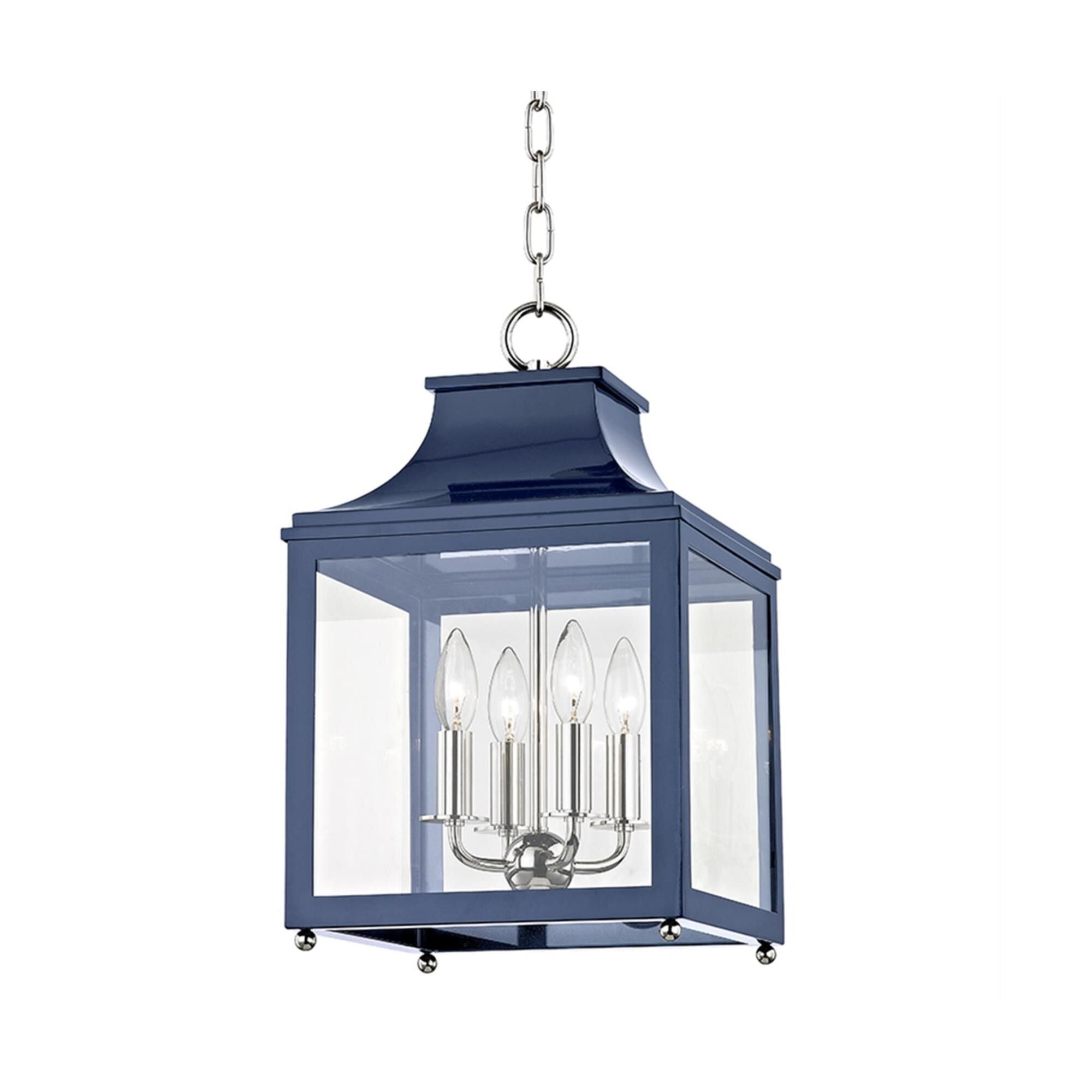 Mitzi Leigh 11.25 Inch Cage Pendant Leigh - H259704S-PN-NVY - Transitional