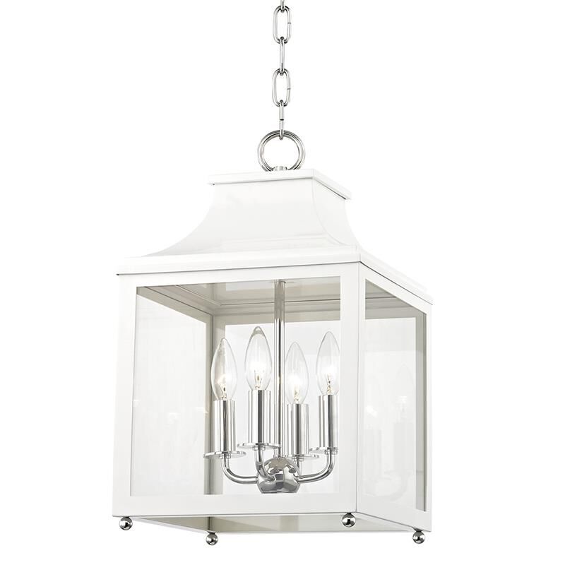 Mitzi Leigh 11.25 Inch Cage Pendant Leigh - H259704S-PN-WH - Transitional