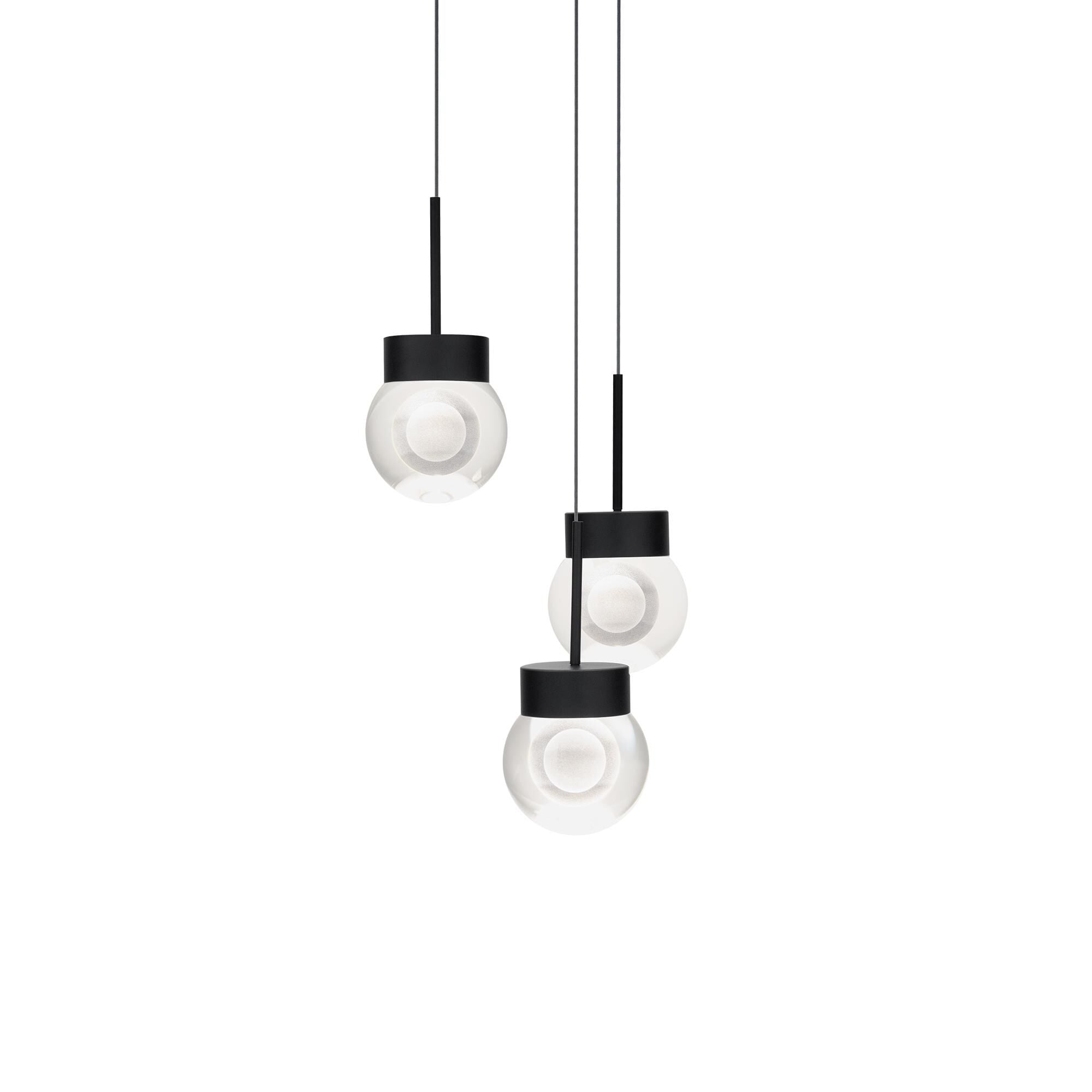 Modern Forms Double Bubble Multi Light Pendant Double Bubble - PD-82003R-BK - Modern Contemporary