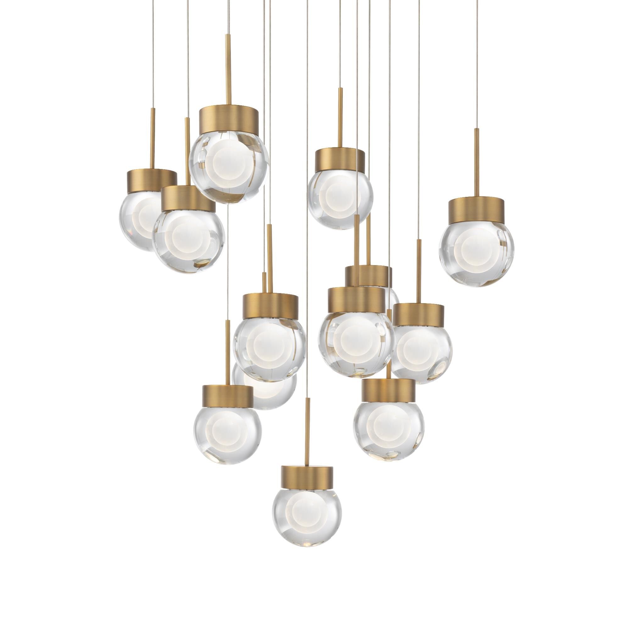 Modern Forms Double Bubble Multi Light Pendant Double Bubble - PD-82013S-AB - Modern Contemporary