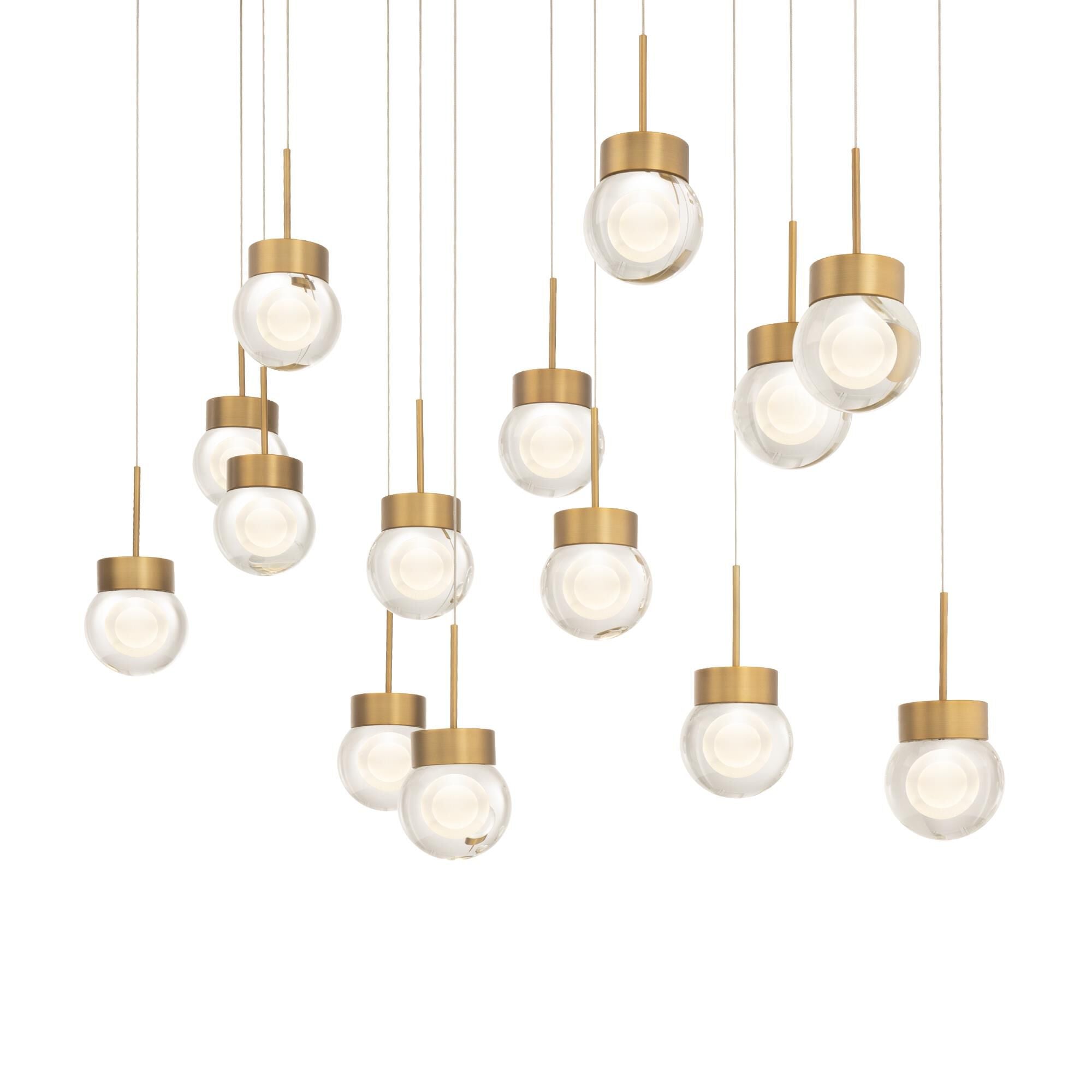 Modern Forms Double Bubble Multi Light Pendant Double Bubble - PD-82014L-AB - Modern Contemporary