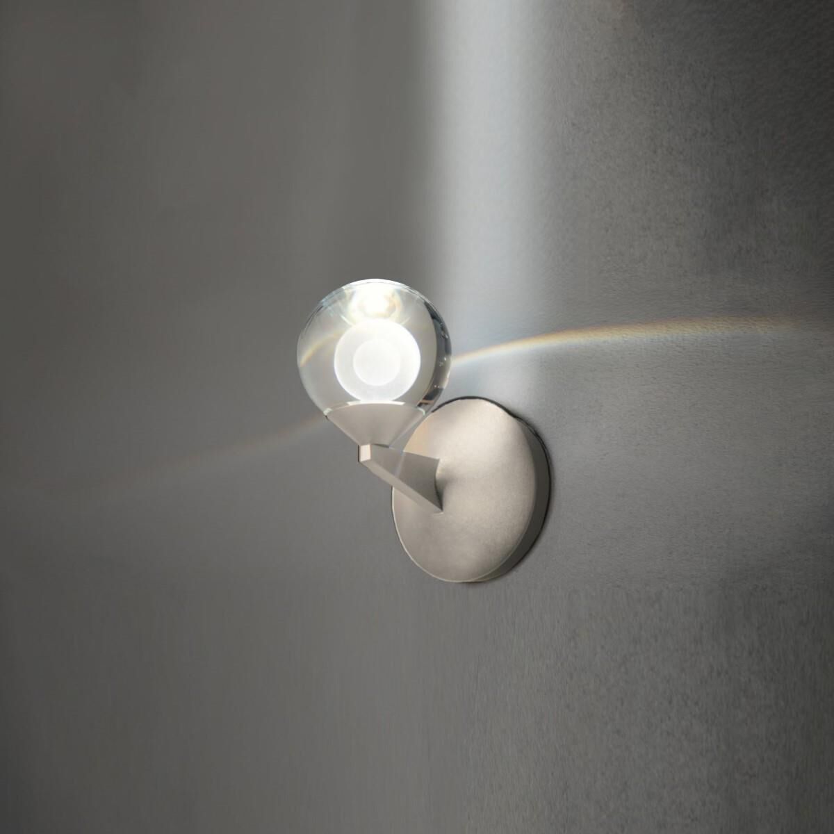 Modern Forms Double Bubble 8 Inch LED Wall Sconce Double Bubble - WS-82006-SN - Modern Contemporary