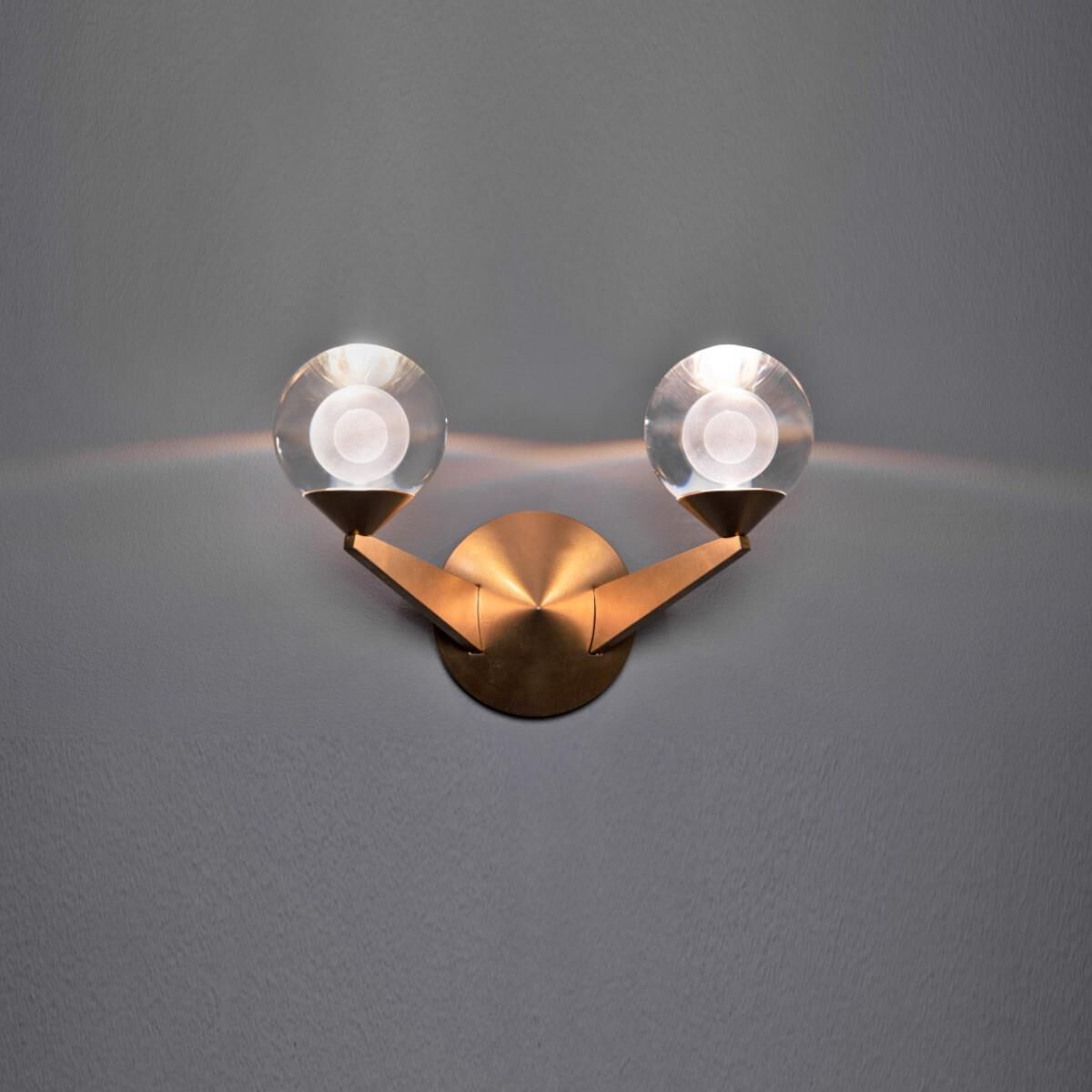 Modern Forms Double Bubble 14 Inch LED Wall Sconce Double Bubble - WS-82015-AB - Modern Contemporary