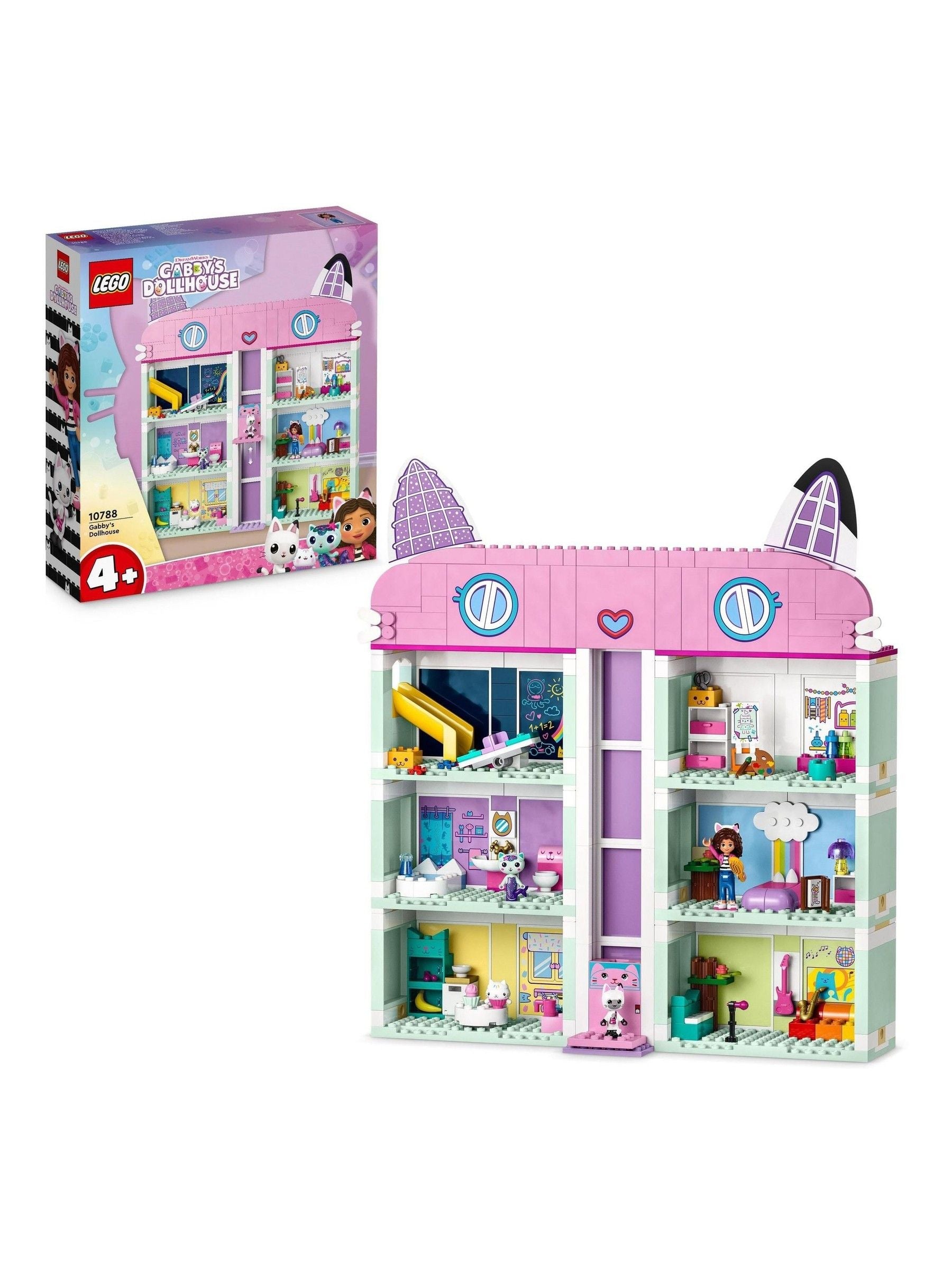 LEGO Gabbys Dollhouse Toy Playset with 4 Figures ONE