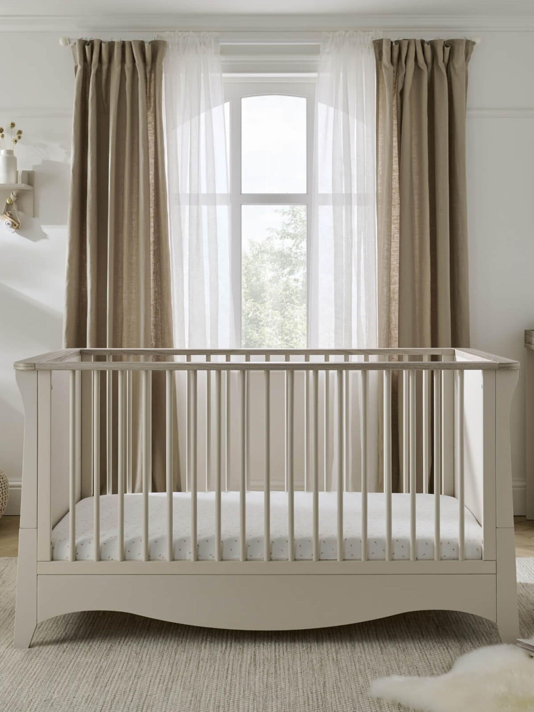 CuddleCo Cream Cashmere Clara Nursery Furniture Set 2 Piece ONE