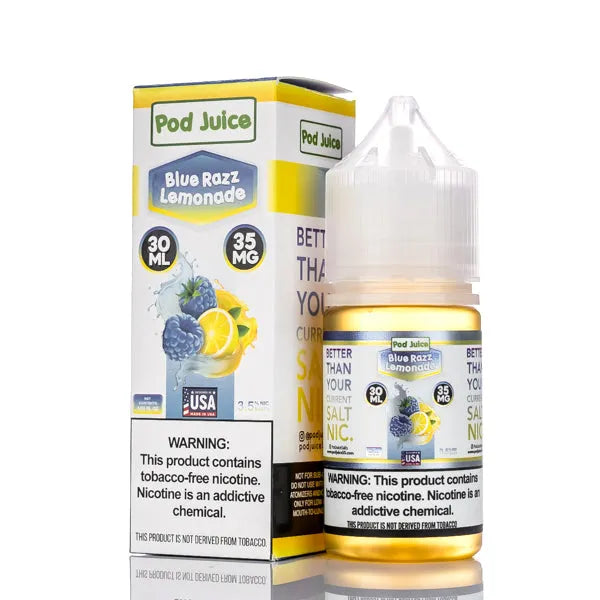 Pod Juice Salt - Blue Razz Lemonade - 30ml