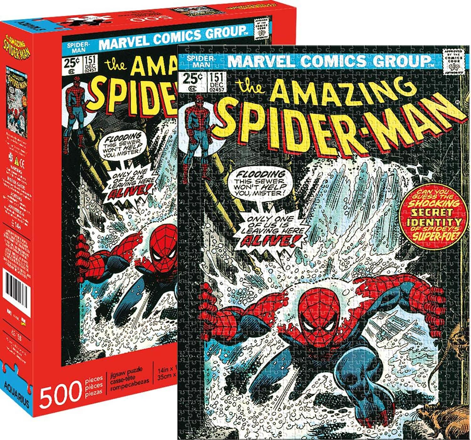 Marvel Spider-Man #151 Comic Cover 500 Piece Jigsaw Puzzle