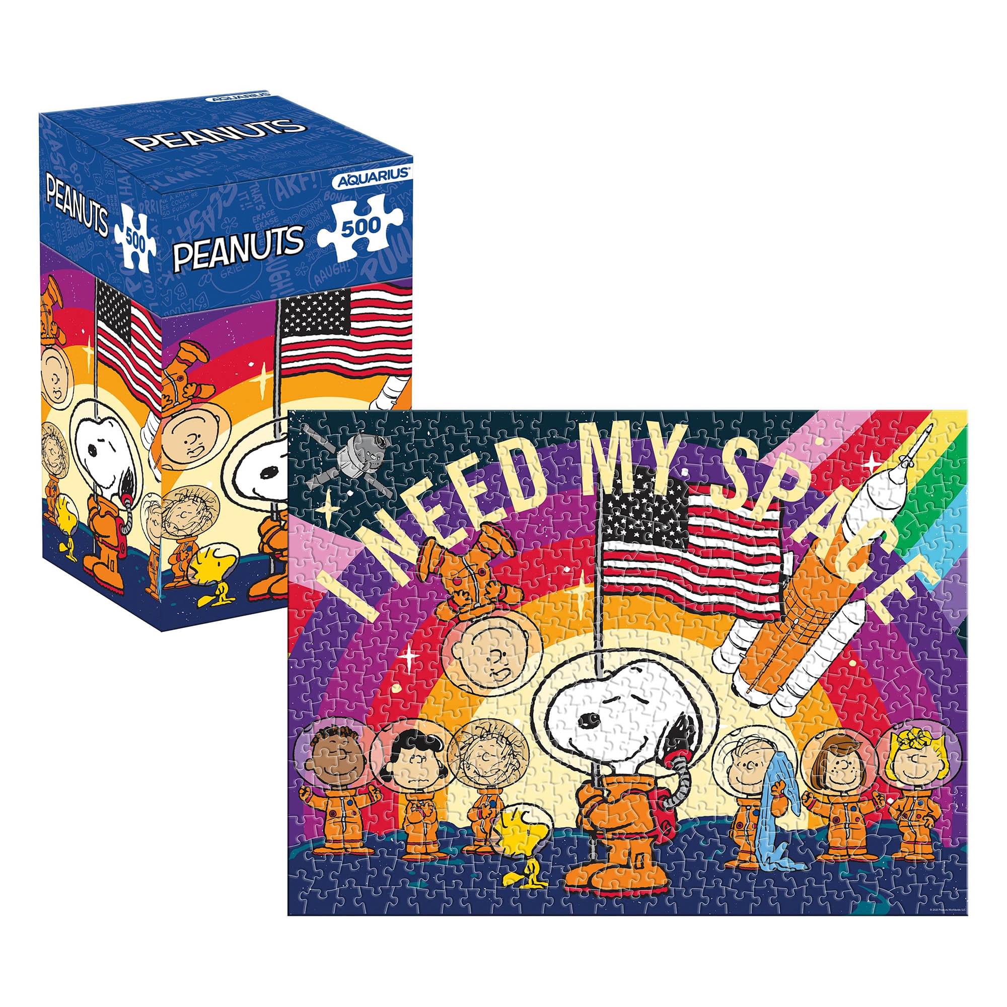 Peanuts Snoopy in Space 500 Piece Jigsaw Puzzle (Vertical Box)