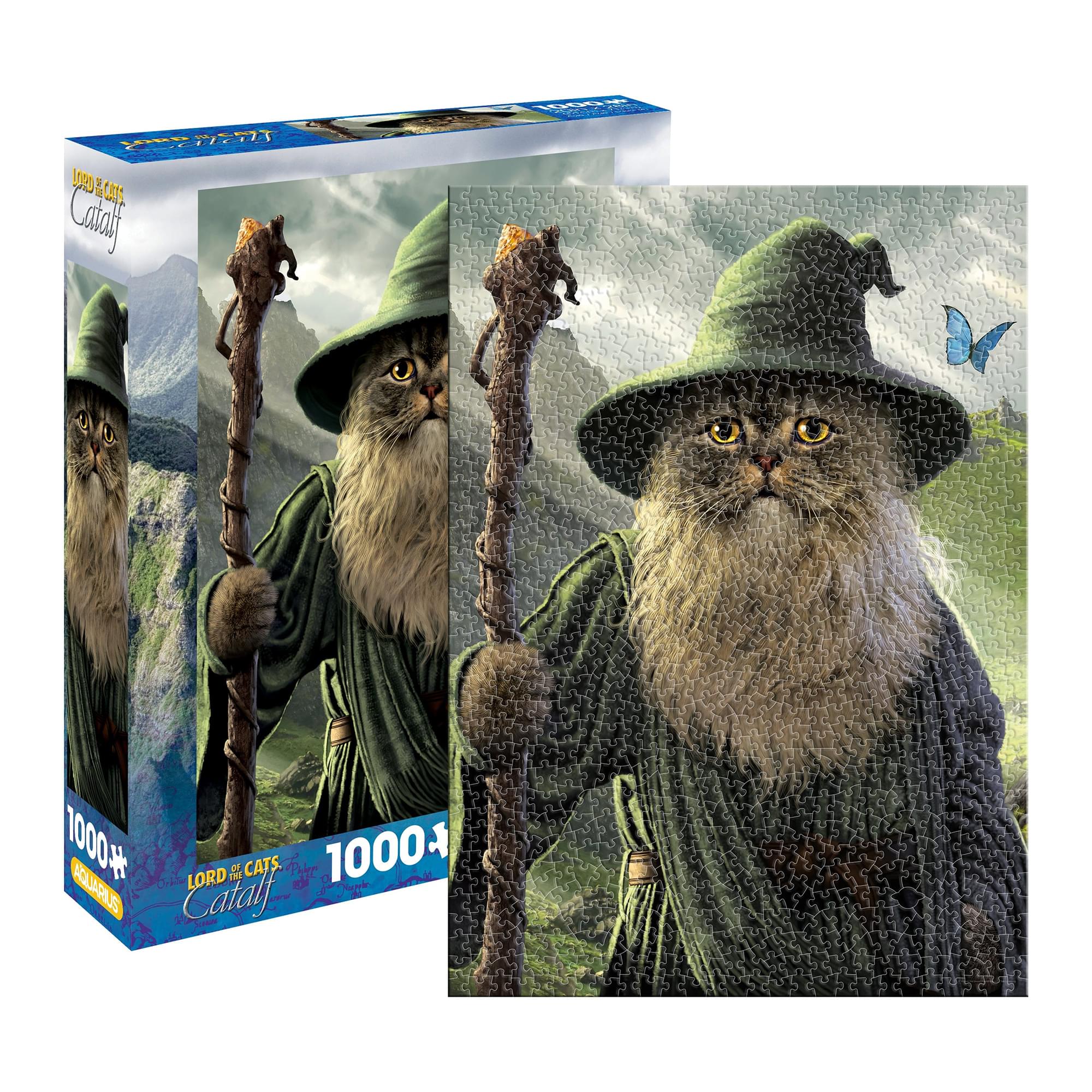 Lord of the Cats Catdalf 1000 Piece Jigsaw Puzzle