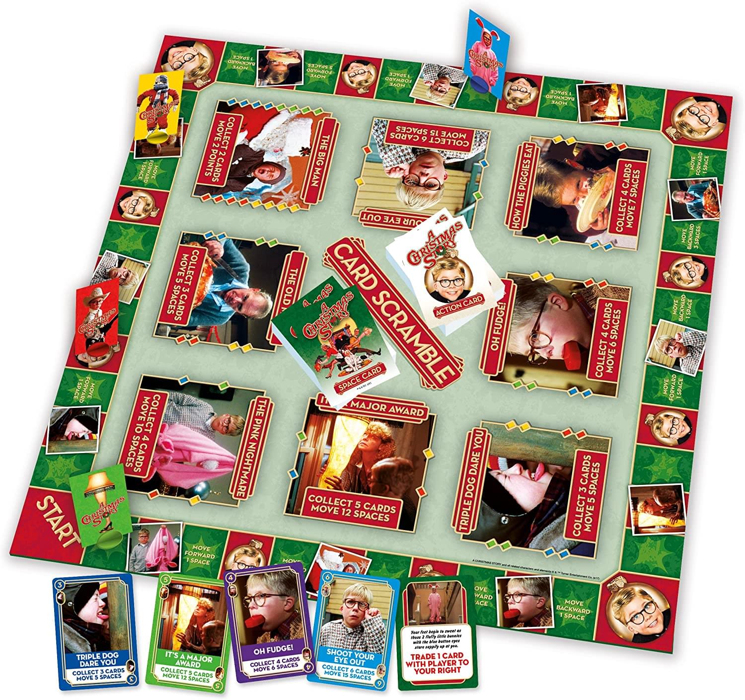 A Christmas Story Card Scramble Board Game