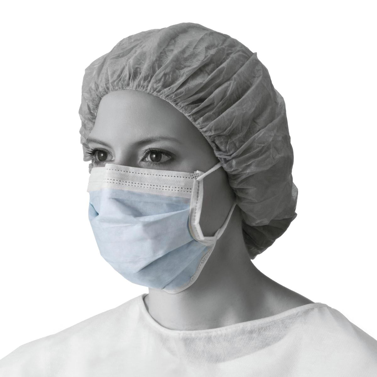 Prohibit X-Tra ASTM Level 1 Procedure Face Mask with Anti-Fog Strip and Ear Loops, Blue, box
