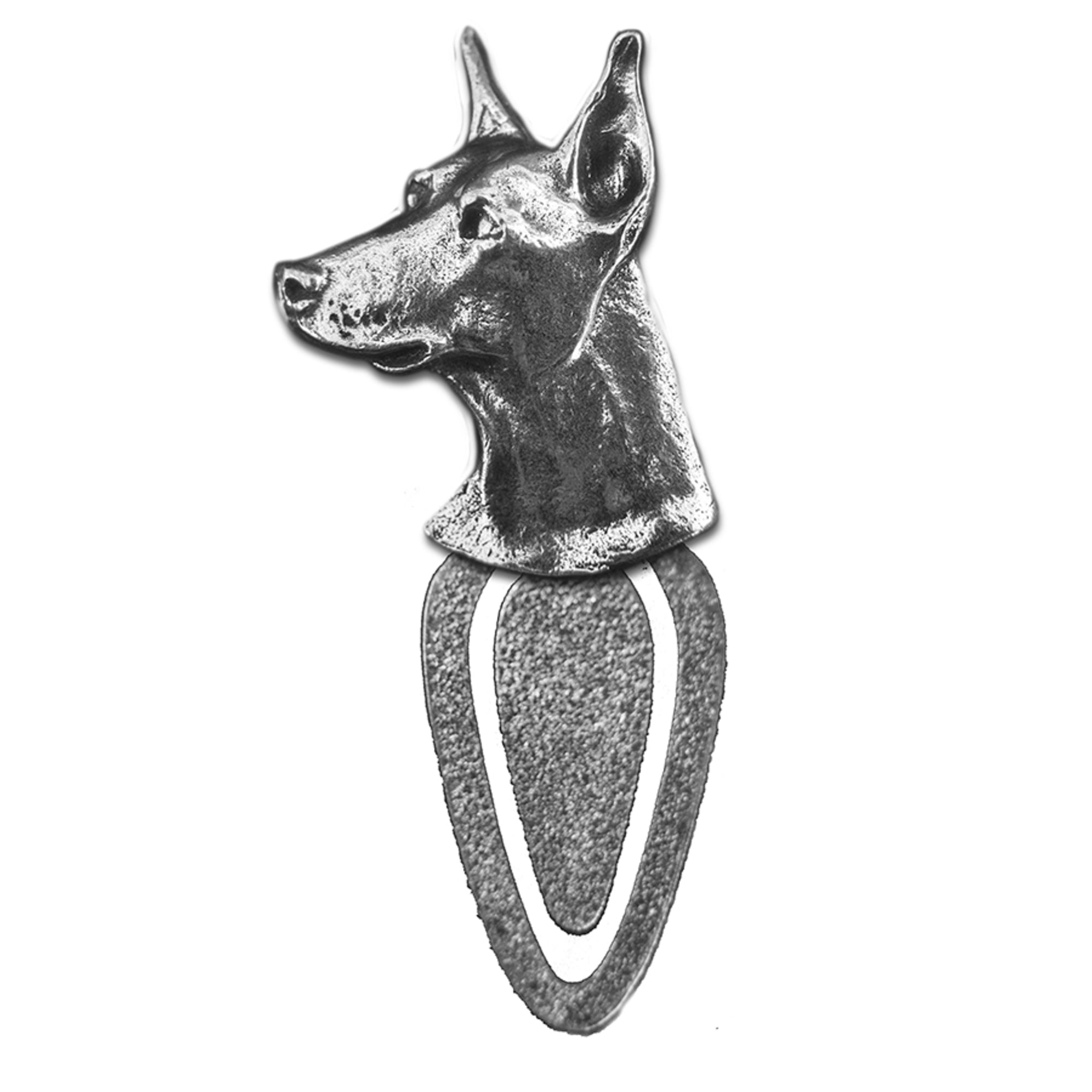 New-Spin Metal Casting Doberman Bookmark