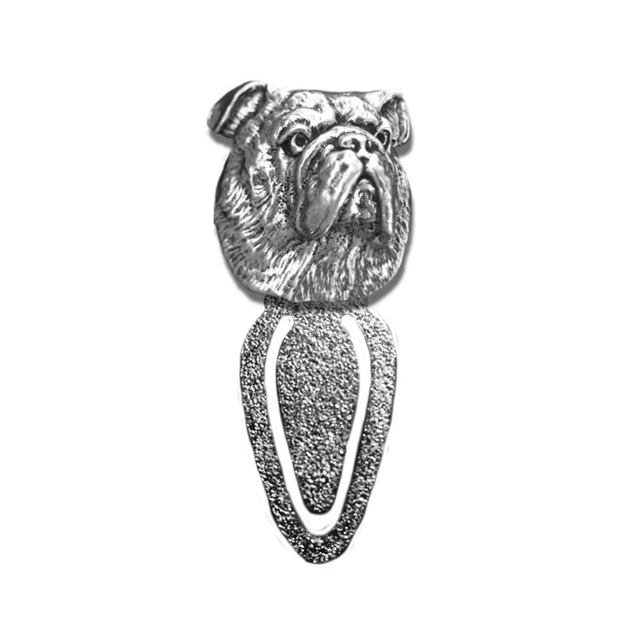New-Spin Metal Casting Bulldog Bookmark