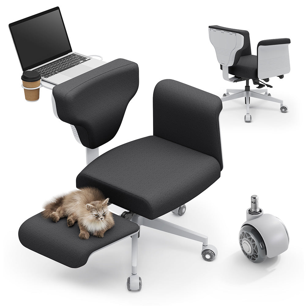 NEWTRAL Freedom-X-FF Multi-Posture Chair with Armrests Dark Gray