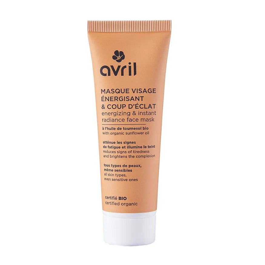 Avril Energizing and shine face mask with organic sunflower seed oil 50ml