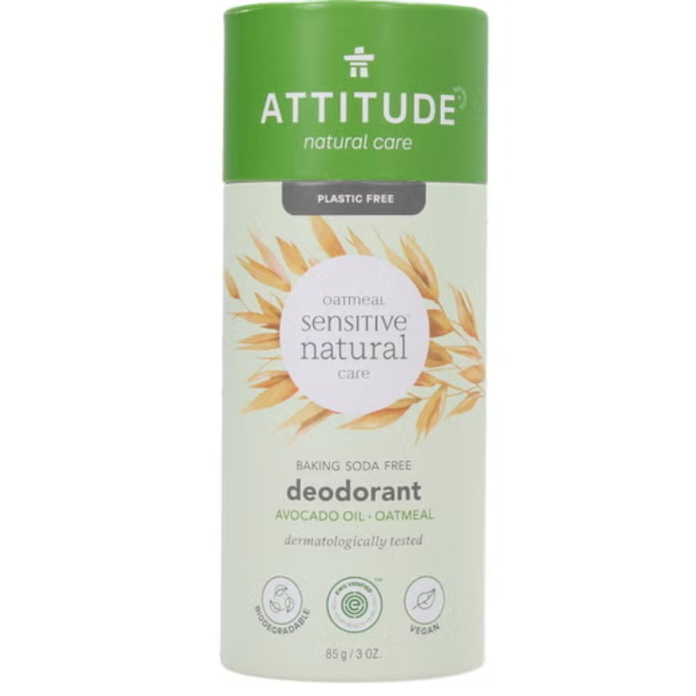 Attitude Oatmeal Sensitive Natural Care Deodorant Ulei de avocado 85 g