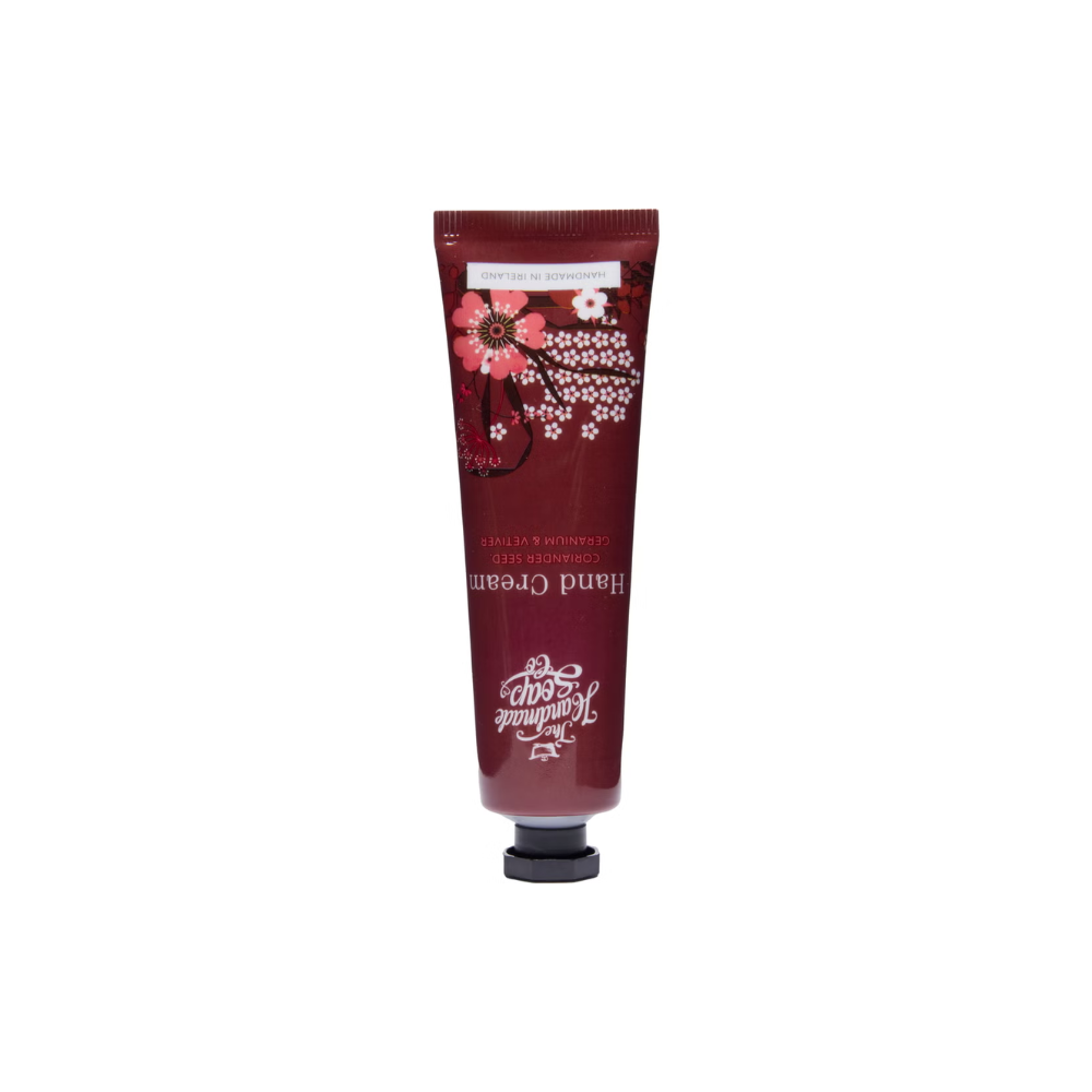 The handmade soap company Crème pour les mains - Tube, graines de coriandre, géranium et vétiver (30 g)