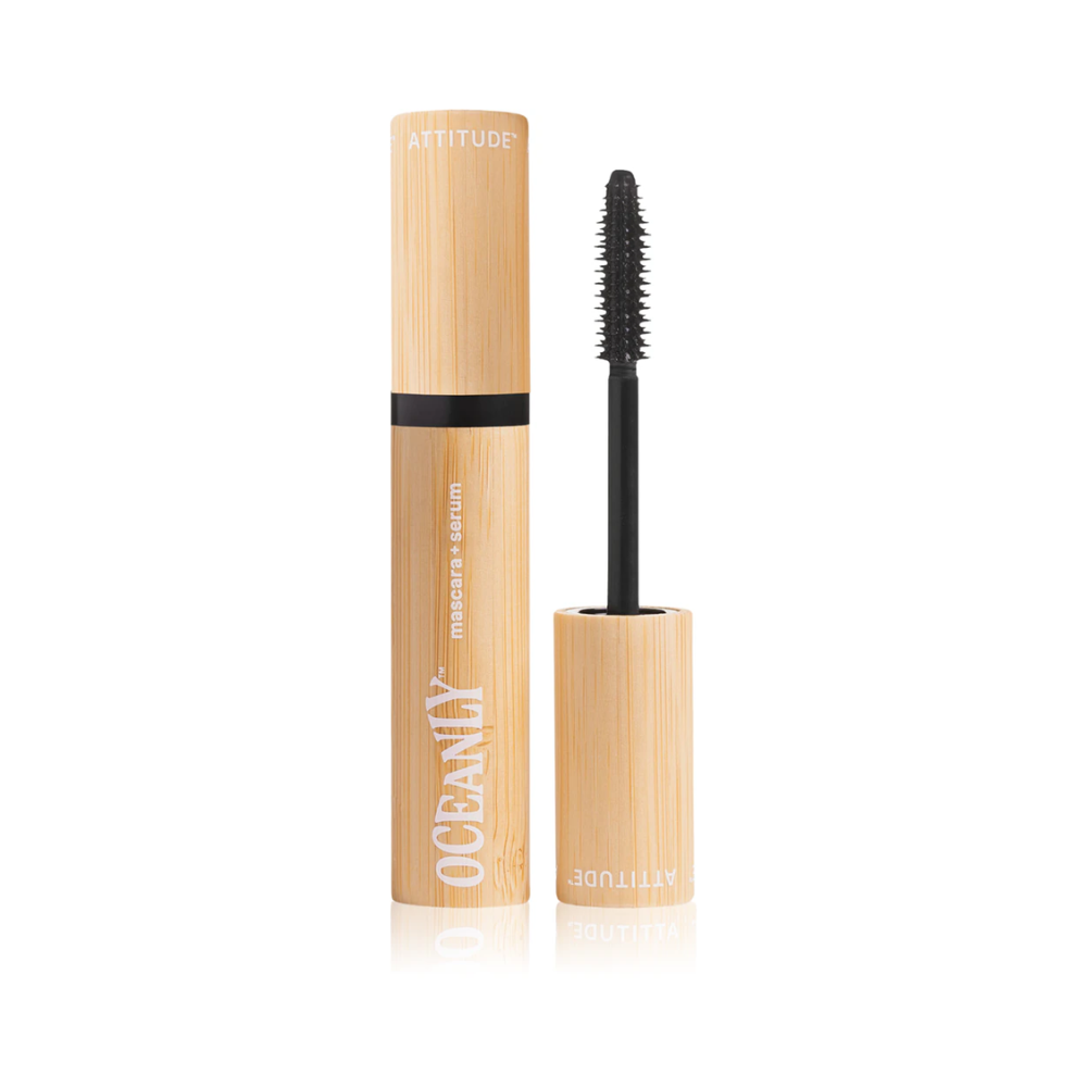Attitude Oceanly Mascara 2-i-1 med nærende serum (Mascara + Serum) 7 g - Farge: Svart