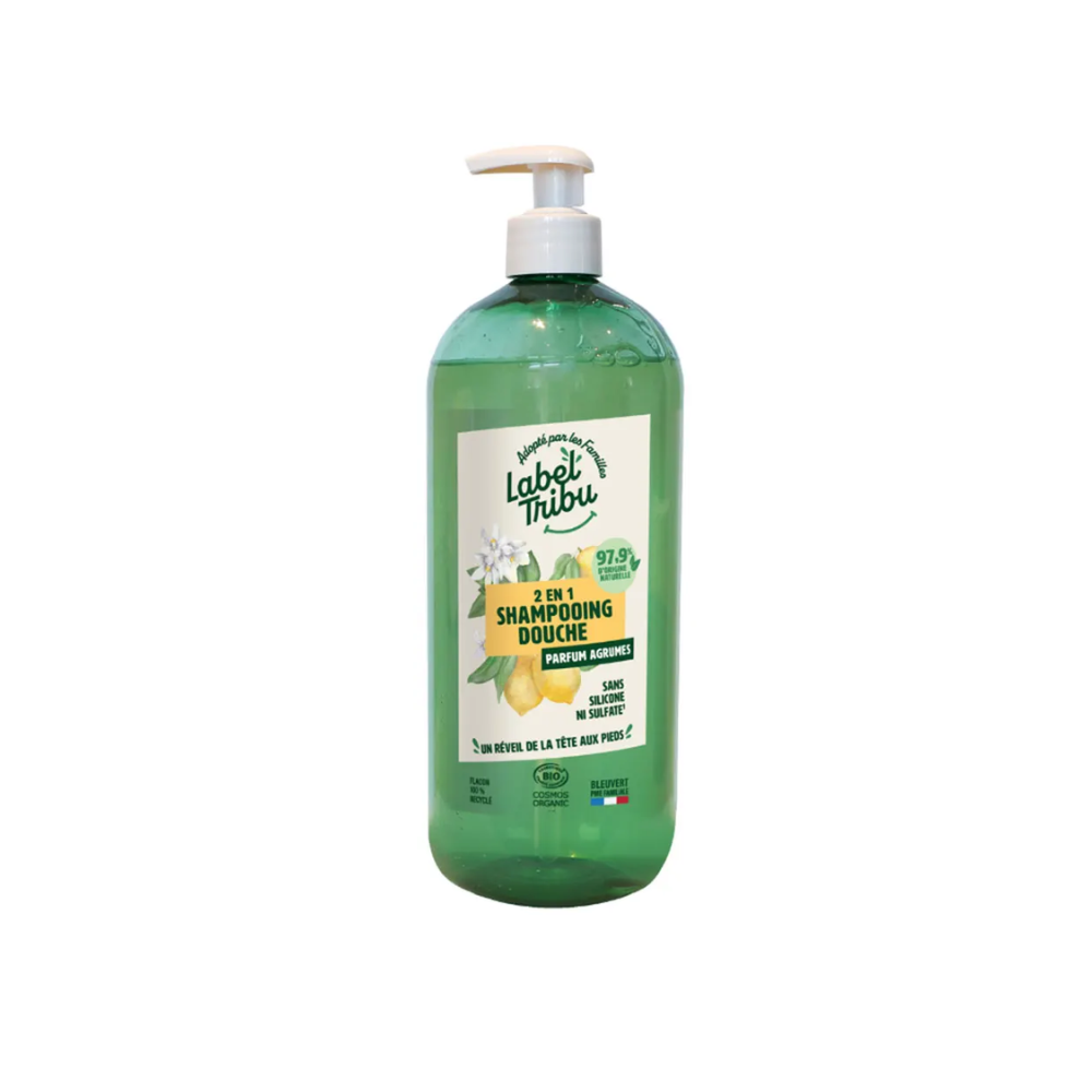 Label Tribu 2in1 Citrus Shower Shampoo 1Liter