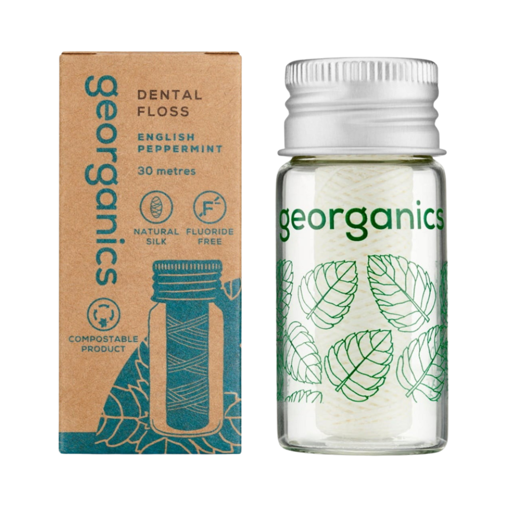 georganics Engelsk peppermynte tanntråd