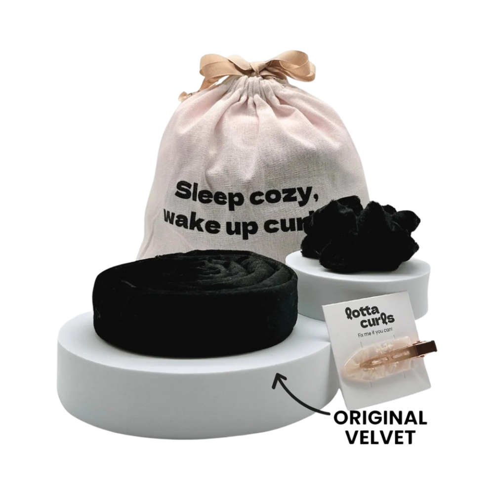 Lotta Krølljernsett Original Velvet, Kongelig svart