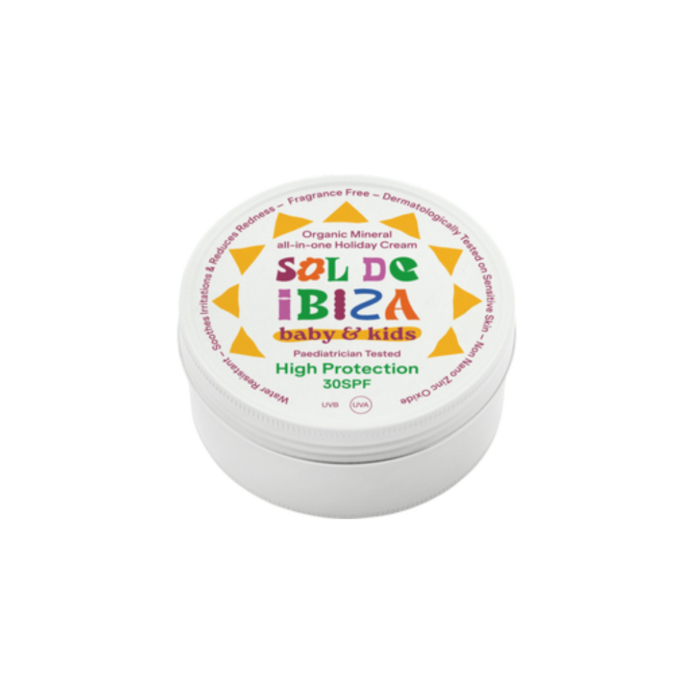 Sol De Ibiza Baby- og barneprodukter med økologisk mineralblanding Holiday Krem SPF 30, 30 g