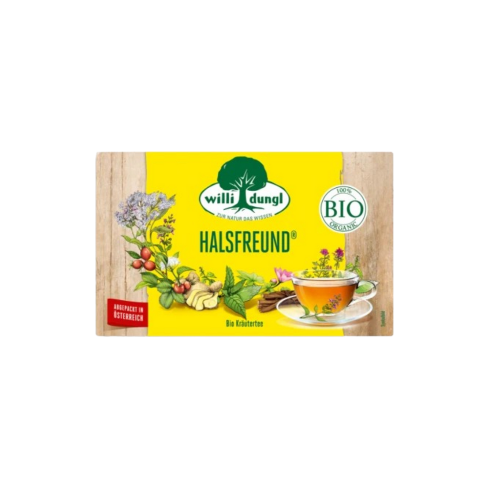 Willi Dungl Ceai de plante organic pentru ameliorarea gâtului, 40 g