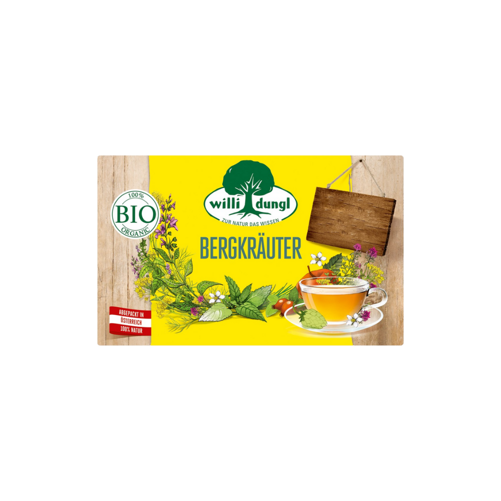 Willi Dungl Ceai de plante organice din ierburi de munte, 36 g