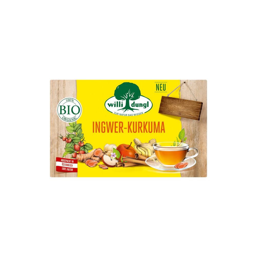 Willi Dungl Ceai de plante organic cu ghimbir și turmeric, 40 g
