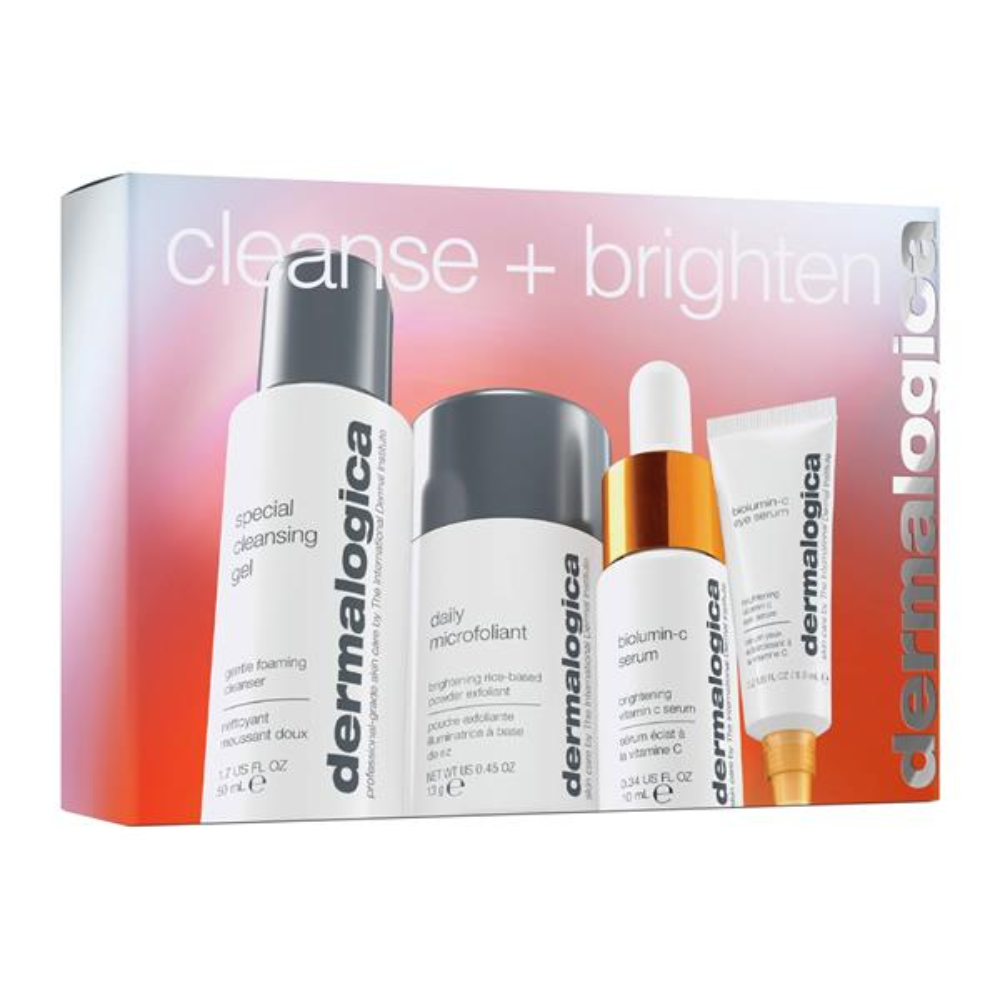 Set Detergente + Illuminante Dermalogica: Gel Detergente Speciale Viso 50 ml + Microfoliante Quotidiano Polvere Esfoliante 13 g + Biolumina-C Vitamina