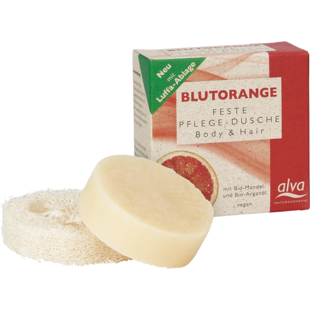 Alva Blood Orange Solid dusjgelé for kropp og hår 60 g