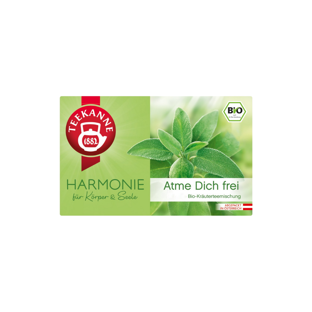 Teekanne Ceai de plante organic - Armonia pentru Corp și Minte, Respirație Liberă (20 pliculețe cu cameră dublă) (40 g)