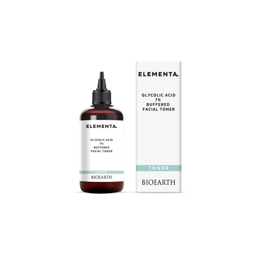 Bioearth ELEMENTA Glykolsyre 7 % bufret ansiktstoner 200 ml