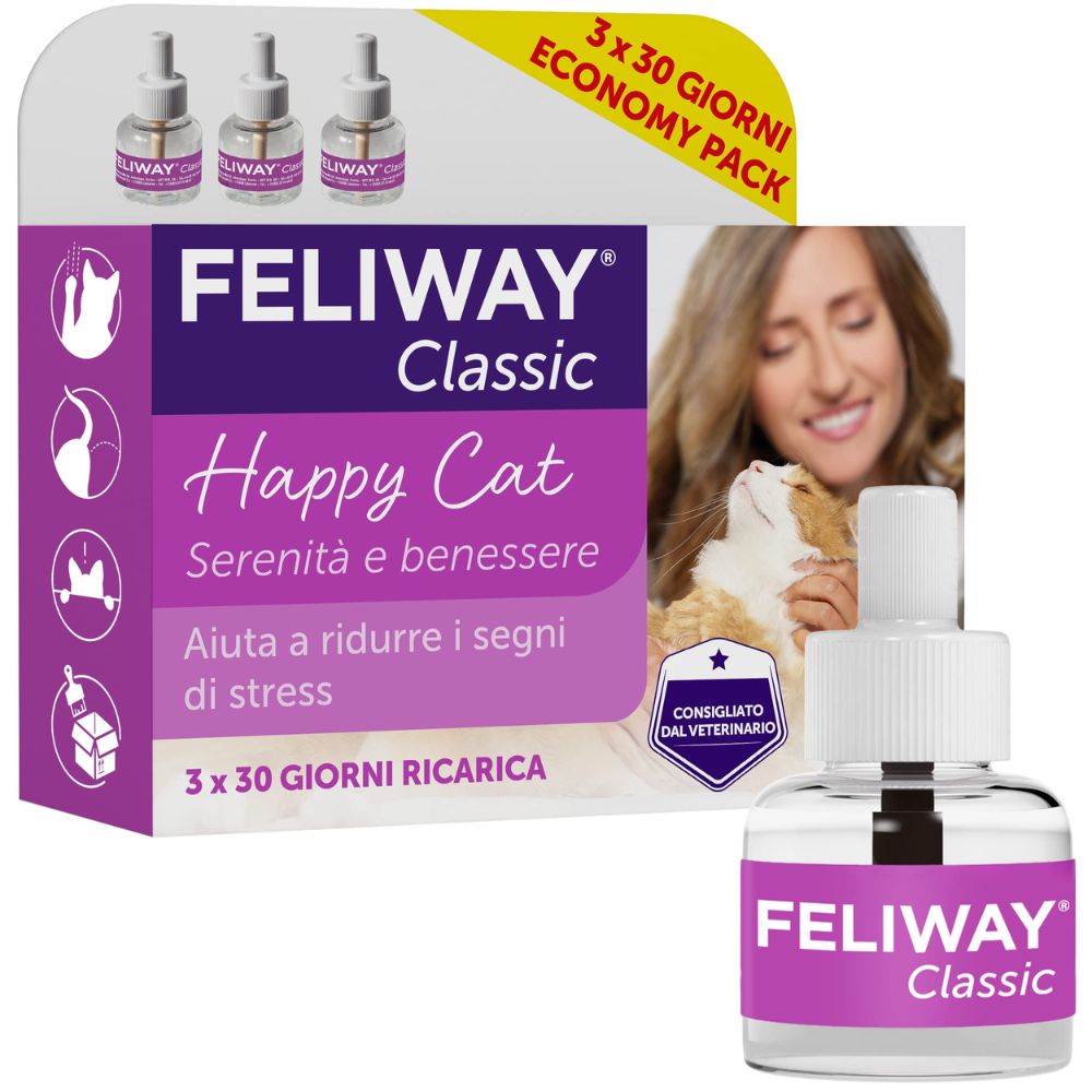 Feliway Recharge Électrique Classique Anti-Stress Chat 3x48ml