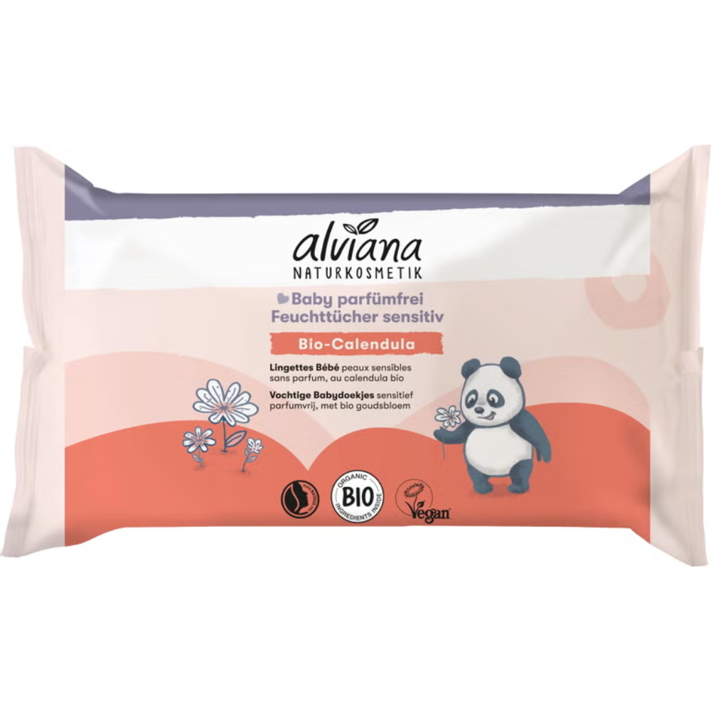 Alviana naturkosmetik Sensitiv Babyservietter 48 stk.