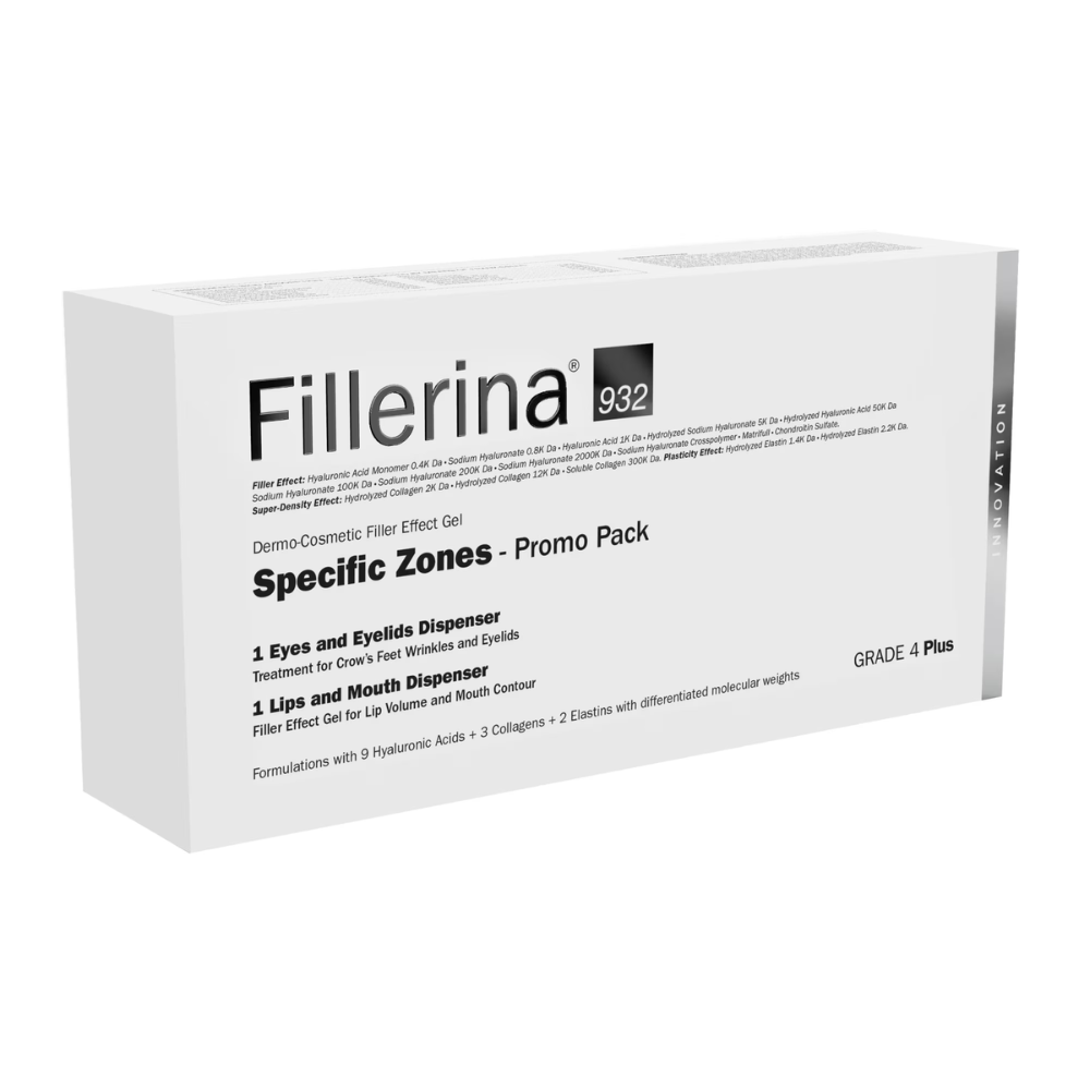 Set Labo: Fillerina 932 Specific Areas Grade 4 Plus Local Treatment Cream Volumizing Hyaluronic Acid Lips 7 ml + Fillerina 932 Specific Areas Grade 4