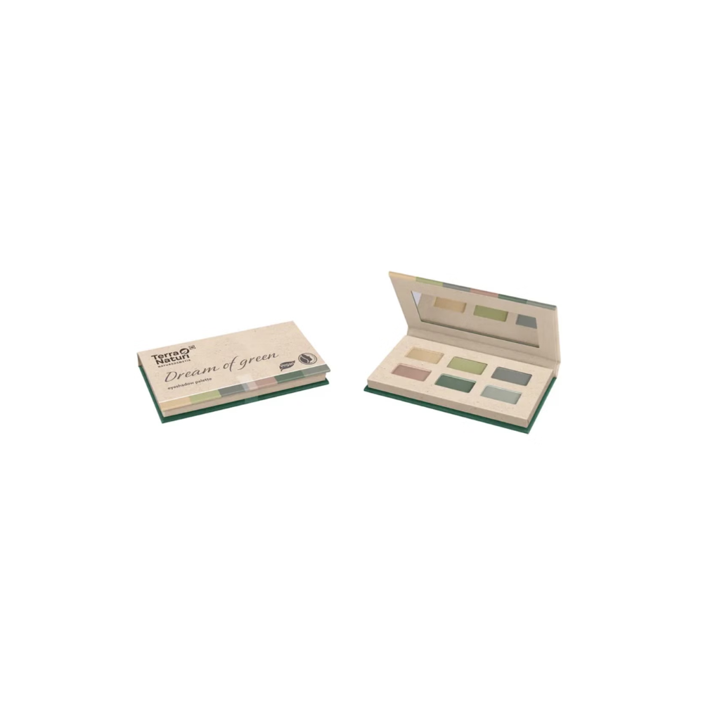 Terra naturi 6-teilige Lidschattenpalette, DREAM OF GREEN (vegan) (3,60 g)