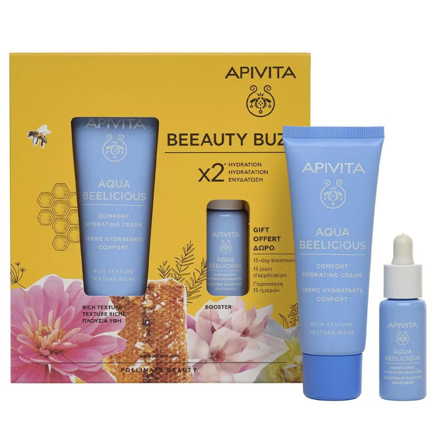 Apivita Aqua Beelicious Set Beauty Buzz Bohatá textura