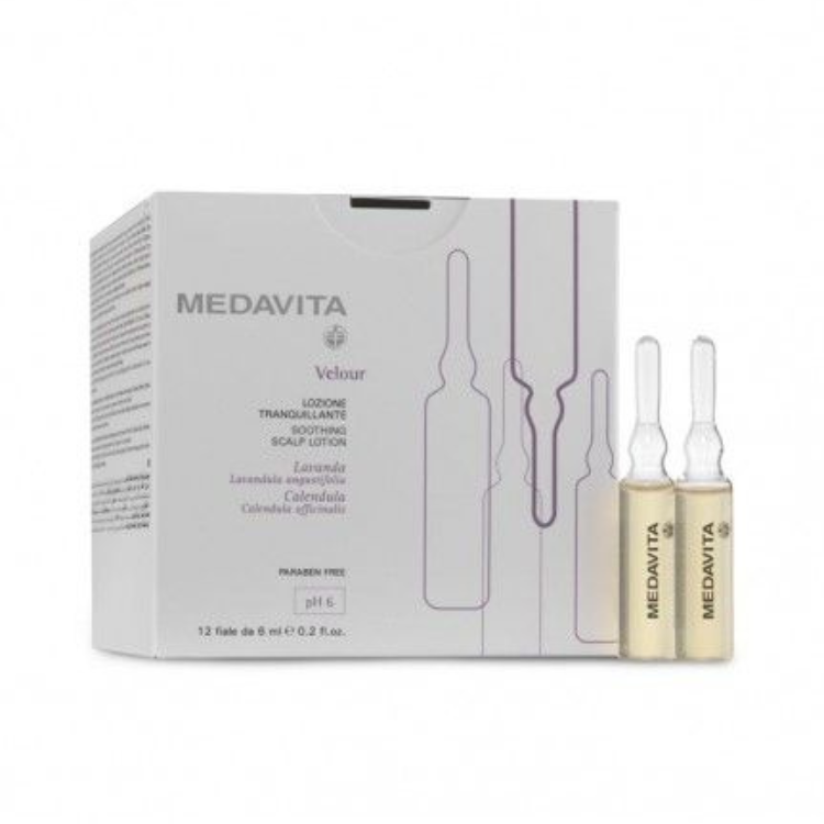 Medavita Velour Intensive Soothing Treatment Lotion do włosów 12x6 ml