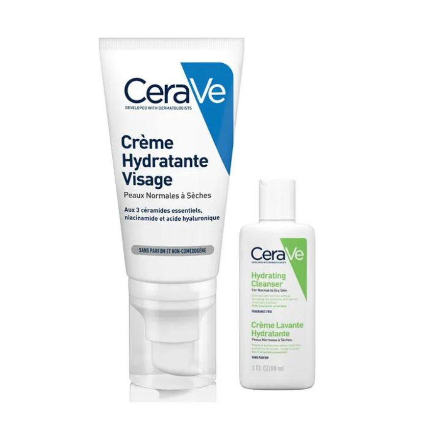 Cerave Face Moisturizing Face Cream 52ml + Cleansing Cream 20ml