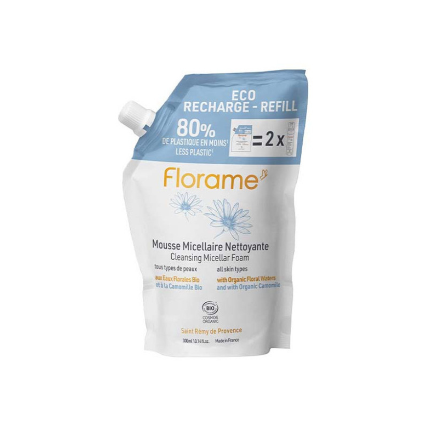 Florame Eco Micelar Mousse Refill Bio Cleanser 300ml
