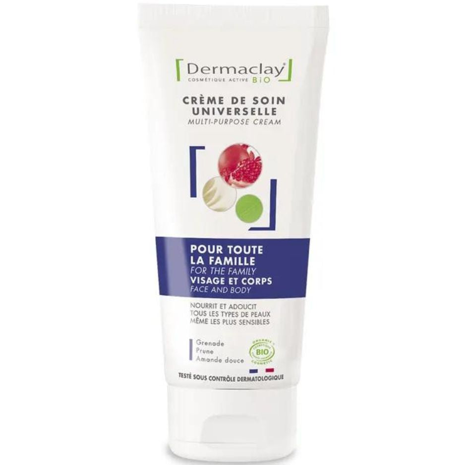 Dermaclay Crème Soignante Universelle Bio Visage et Corps 100 ml