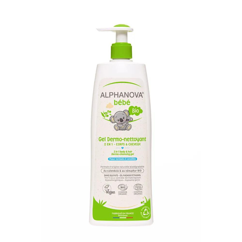 Alphanova Bambino Dermo Cleanser för hår och kropp BIO 500ML