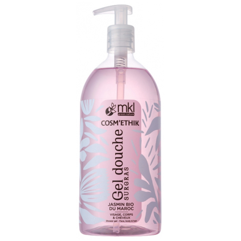 MKL Green Nature - Cosm'Ethik - Organisk marokkansk Jasmine Surgras dusjgelé 1L