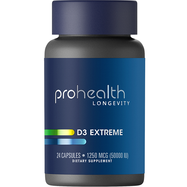 Vitamin D3 Extreme™ - Supports Healthy Immune System - 50,000 IU, 24 capsules | ProHealth